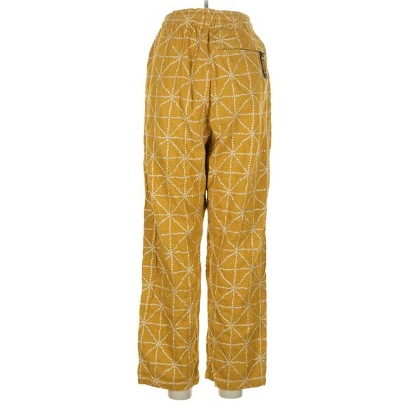 Kapital 8oz Color Denim Folk Dojo Embroidered Easy Pants Yellow 1 S - Picture 2 of 10